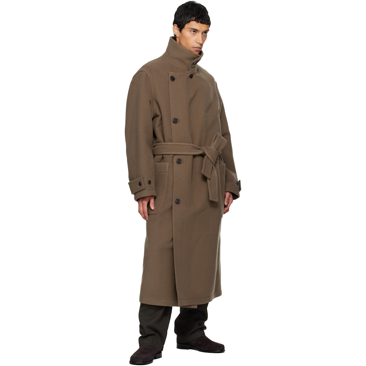 Wrap Coat CO1037LF1116 | LEMAIRE | FETCHING