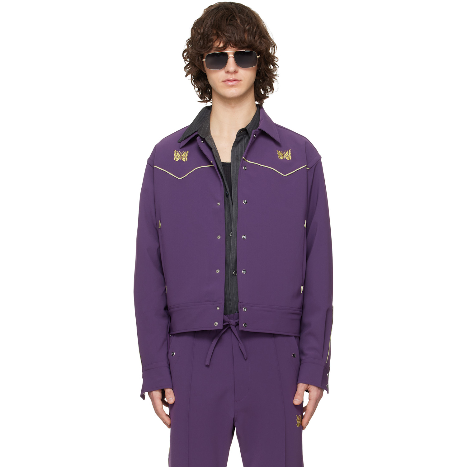 NEEDLES Blue Piping Cowboy Jacket | Smart Closet