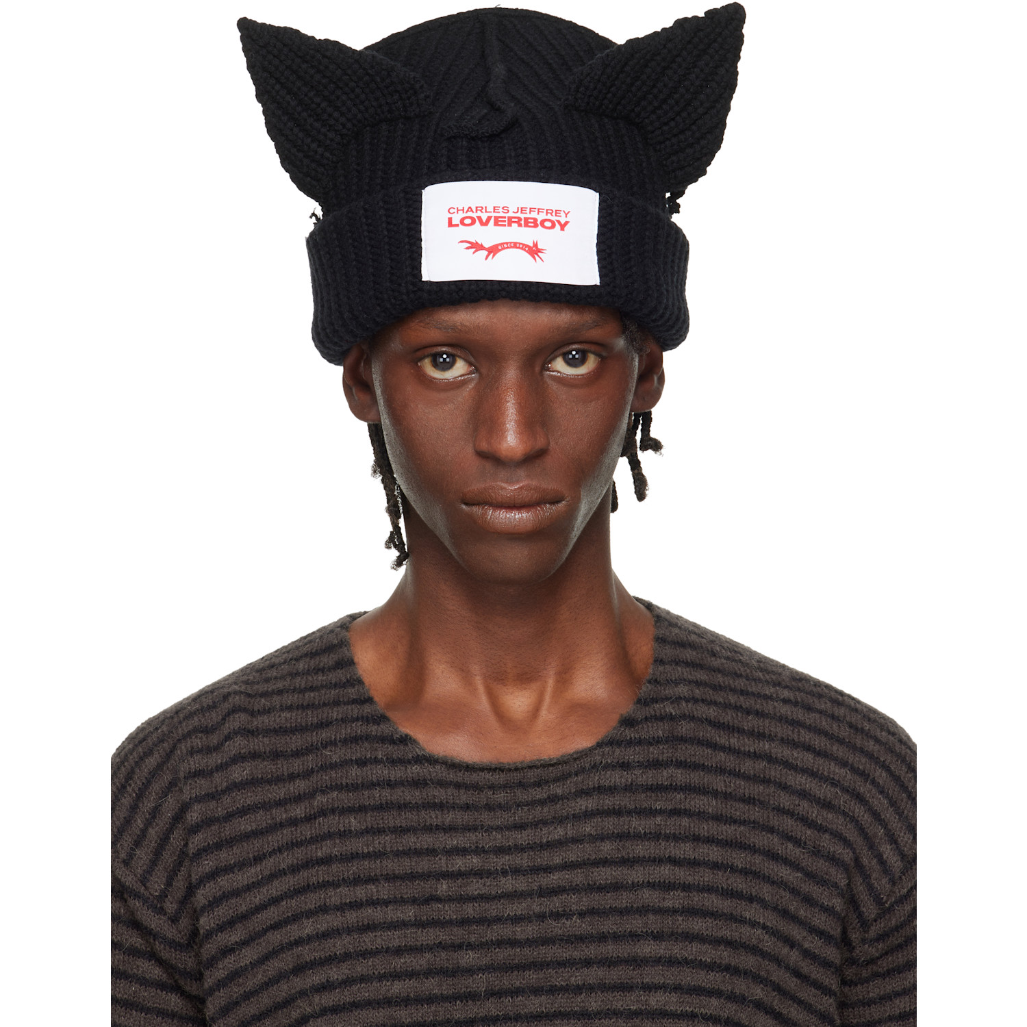 Charles Jeffrey LOVERBOY Black Ears Cap | Smart Closet