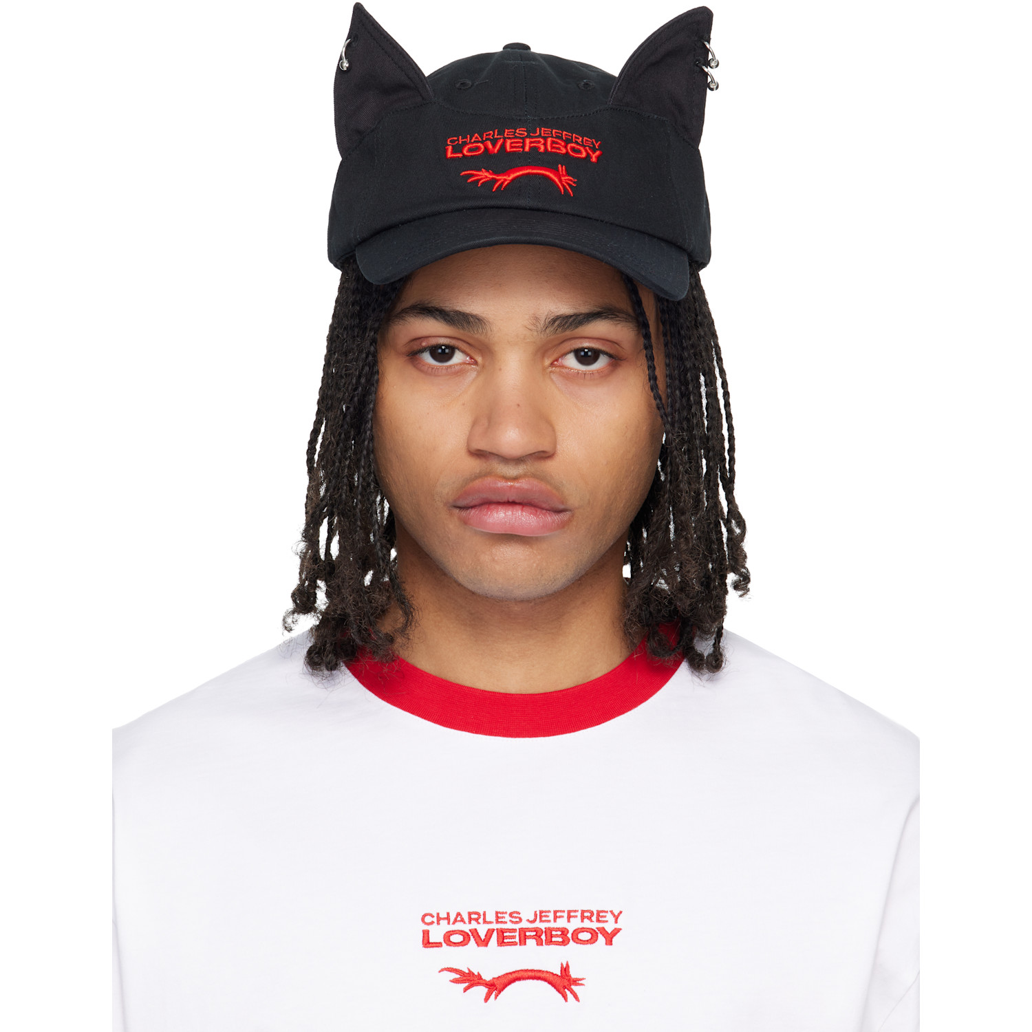 Charles Jeffrey LOVERBOY Black Ears Cap | Smart Closet