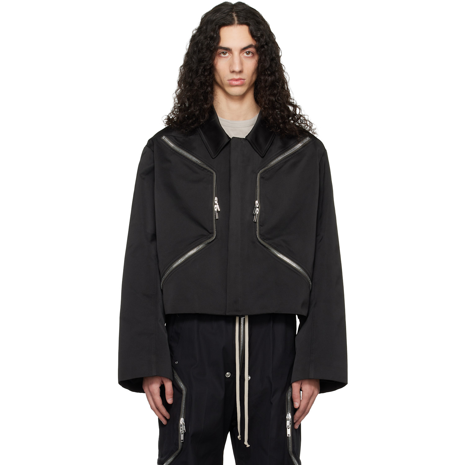 Rick Owens Bauhaus Fishtail Parka in Black | Smart Closet