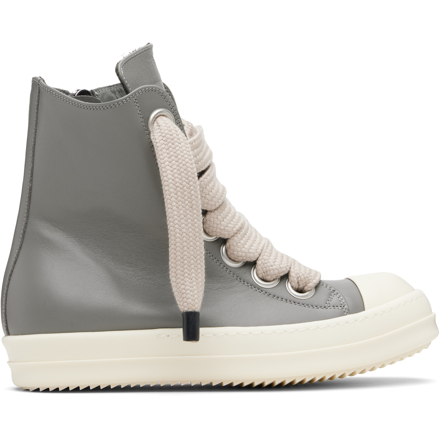 RICK OWENS Geobasket Leather Sneakers | Smart Closet