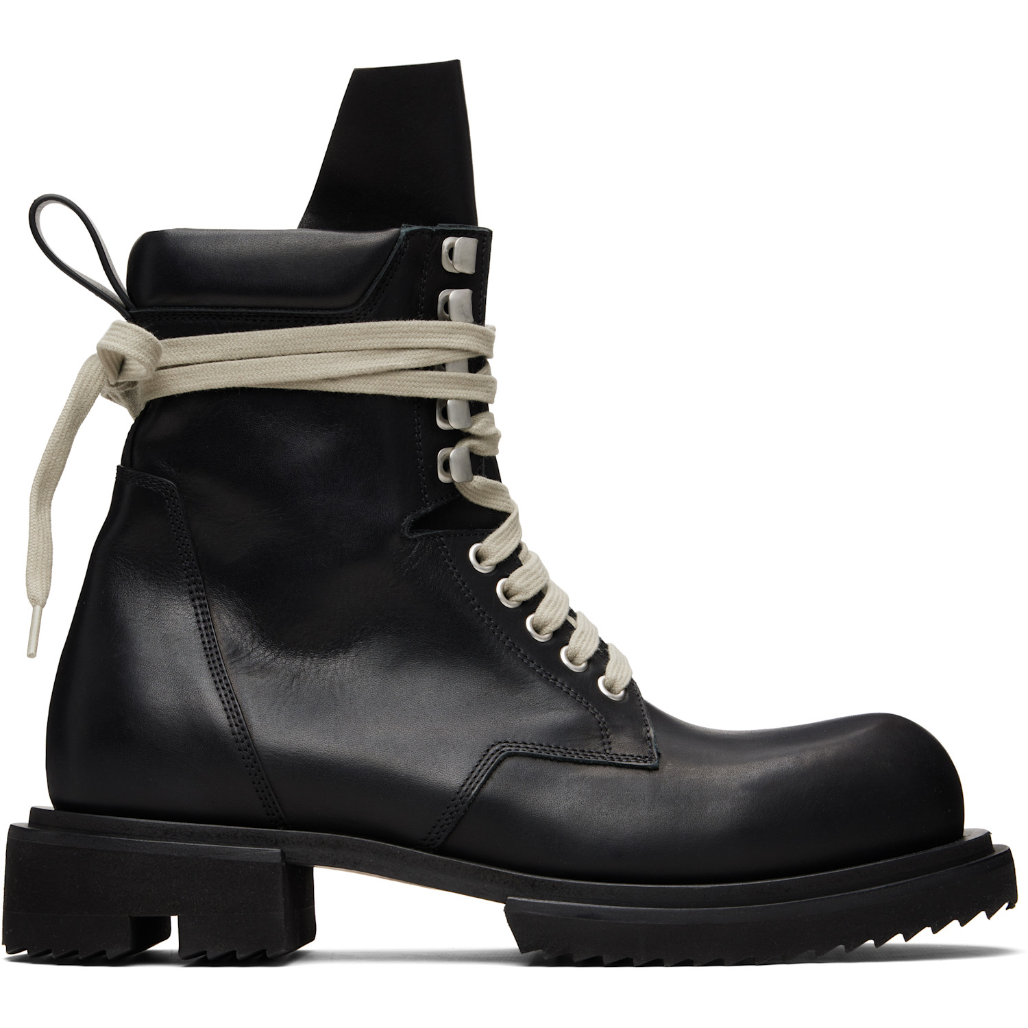 RICK OWENS Low Army Bogun Leather Boots | Smart Closet