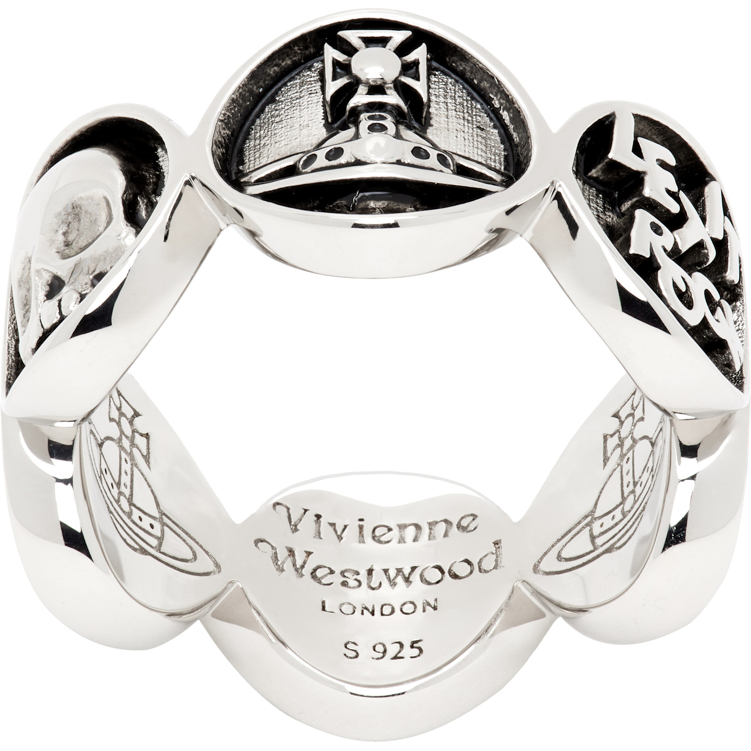 Vivienne Westwood Silver London Orb Ring | Smart Closet
