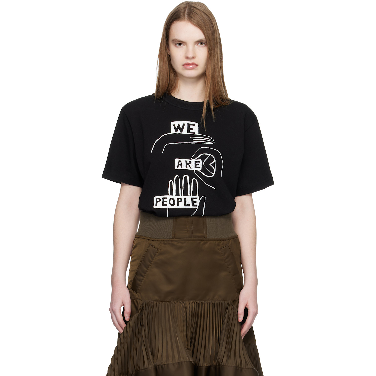 トップス sacai × Jean Paul Gaultier T-Shirt BLACK