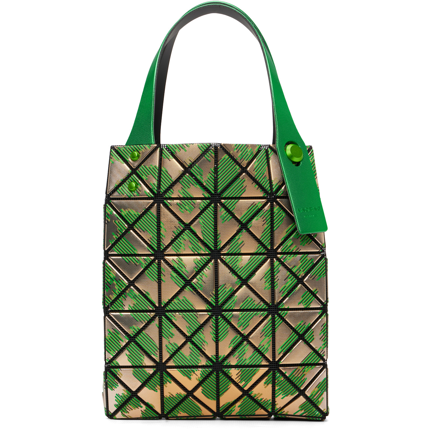 BAO BAO ISSEY MIYAKE Lucent Nest Crossbody Bag in Lime Yellow