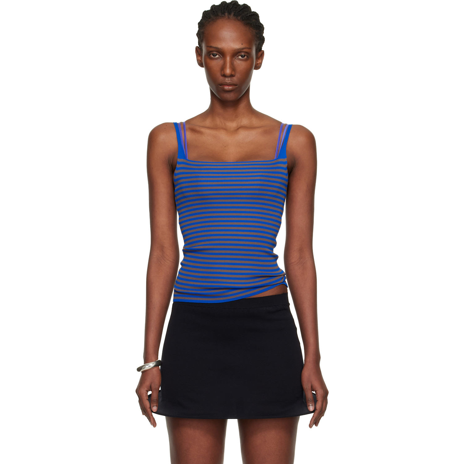 Gimaguas SSENSE Exclusive Brown Striped Tank Top | Smart Closet