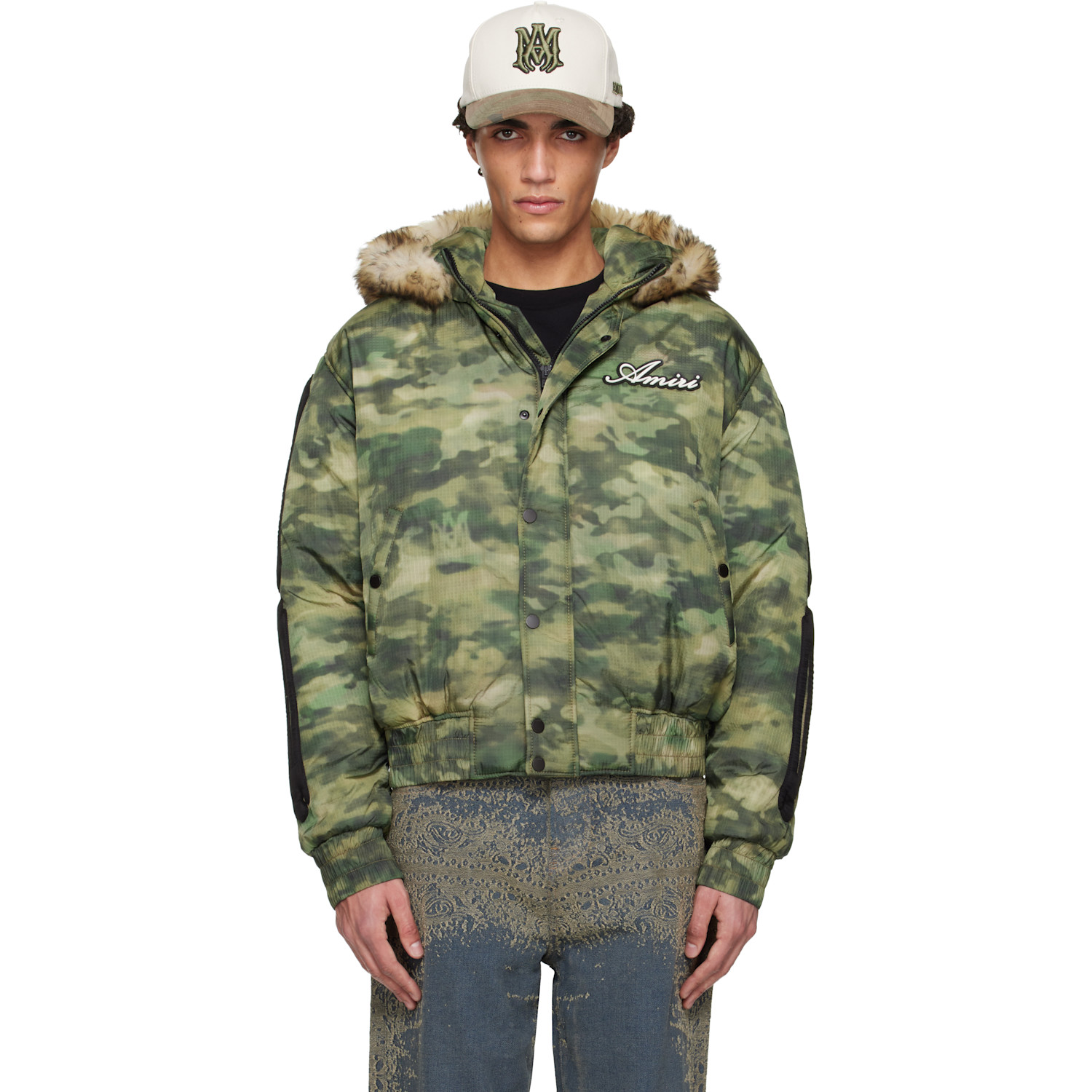 Amiri Dj Preemo wool-blend varsity jacket | Smart Closet