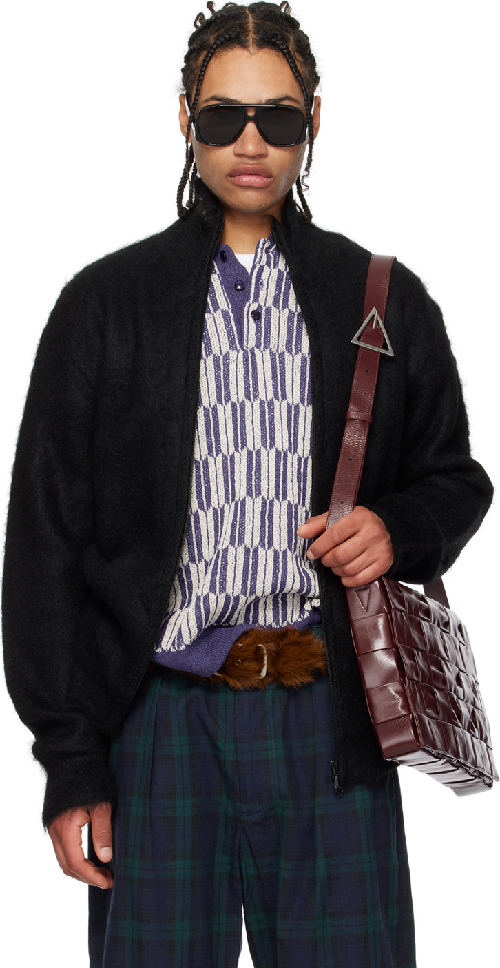 Black Zip-Through Cardigan main image 1