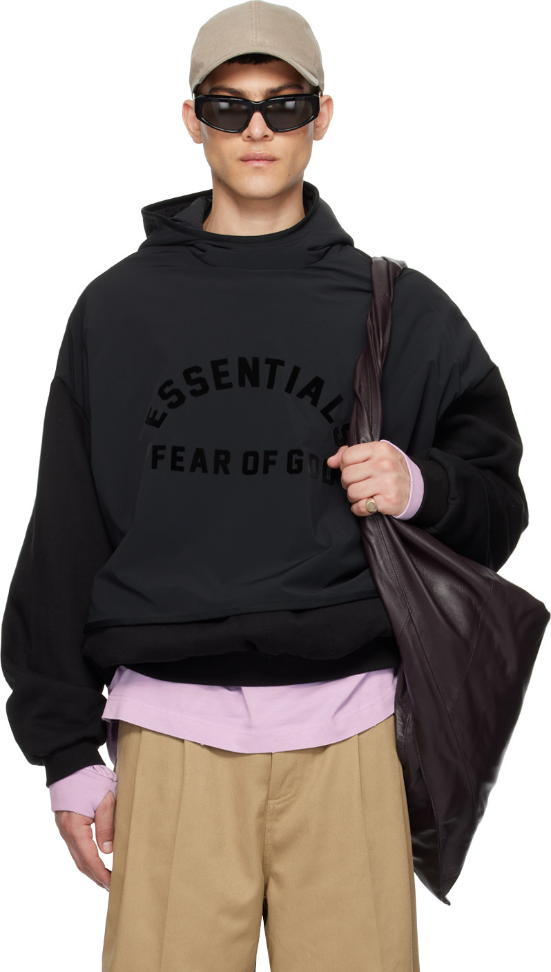 Black Layered Hoodie