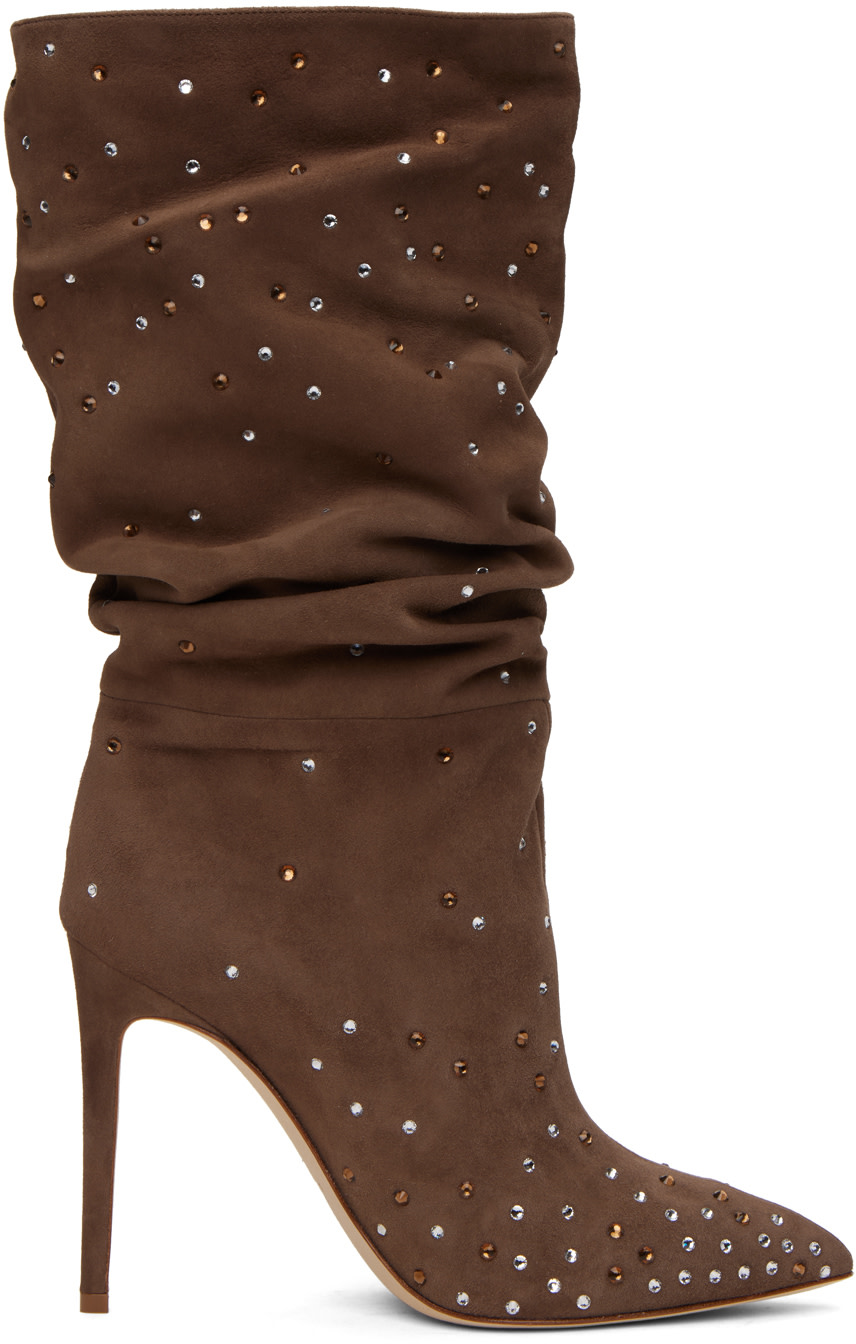 Paris Texas Purple Holly Boots In Smoky Quartz