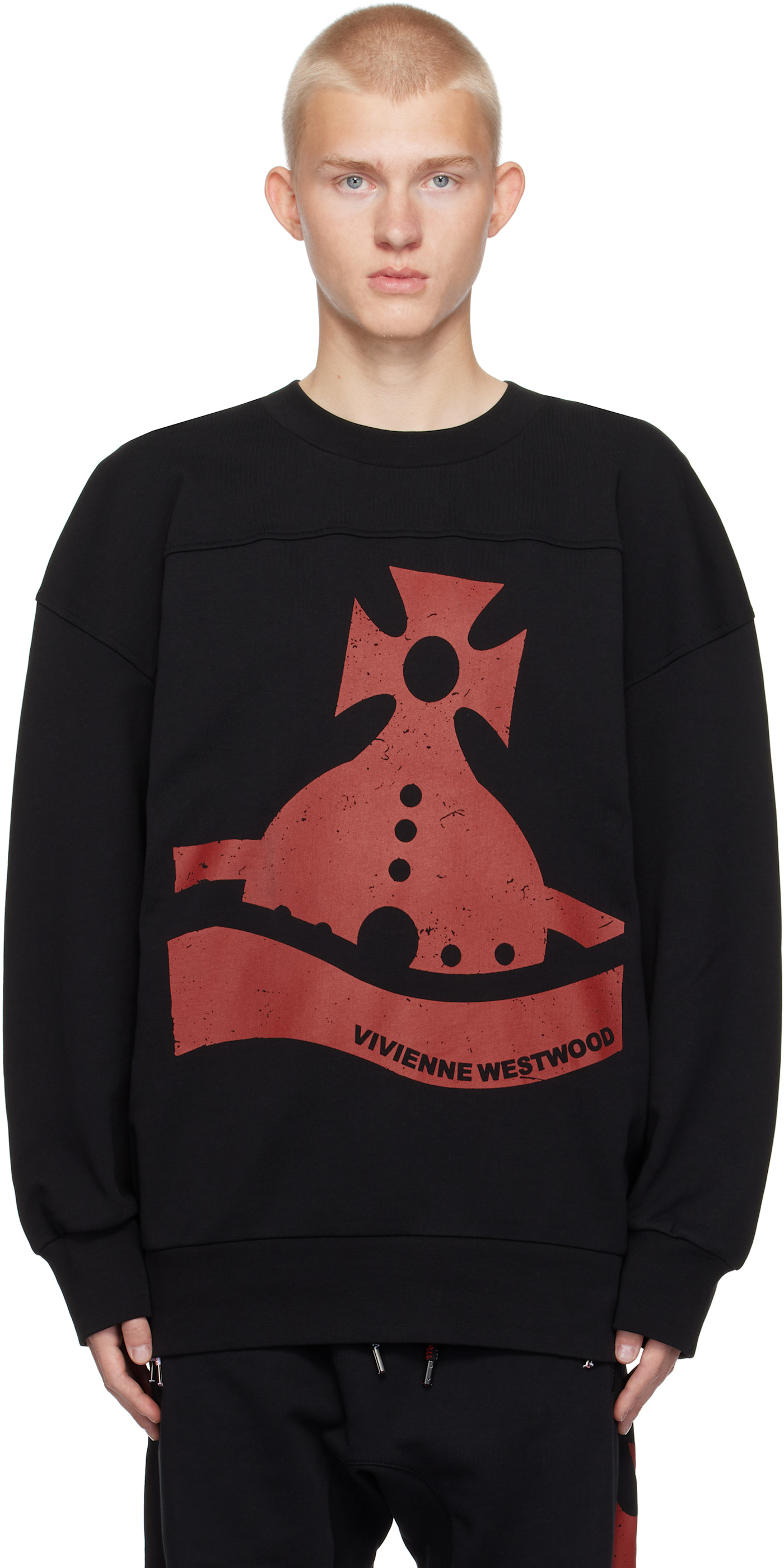 Vivienne Westwood: ブラック Sander スウェットシャツ | SSENSE 日本