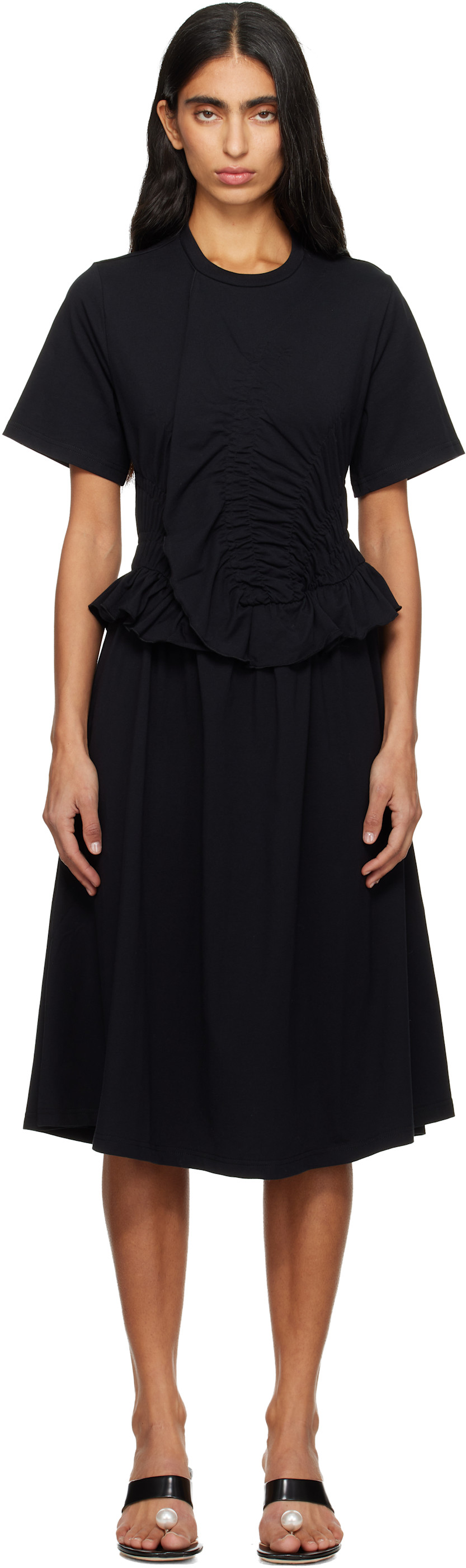 CECILIE BAHNSEN
Black Bonnie Midi Dress