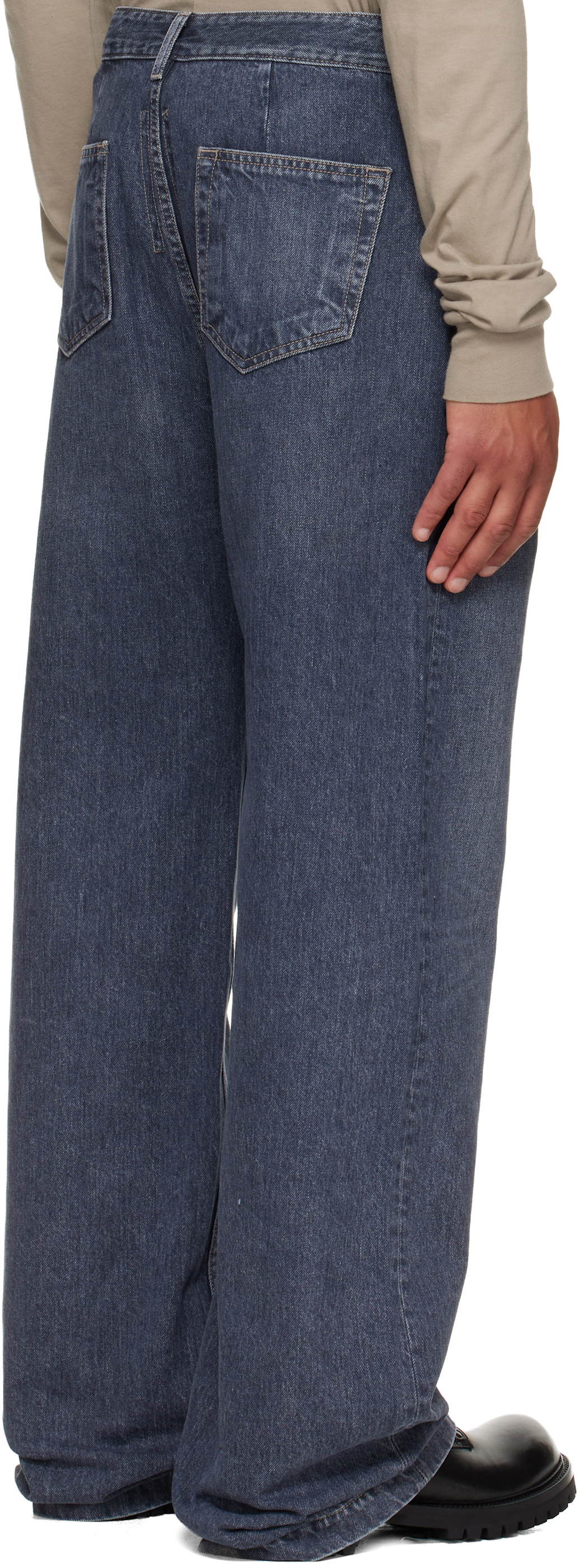 パンツ Rick Owens concordians GETH JEANS Rick Owens DRKSHDW: ブルー Concordians Geth ジーンズ | SSENSE 日本