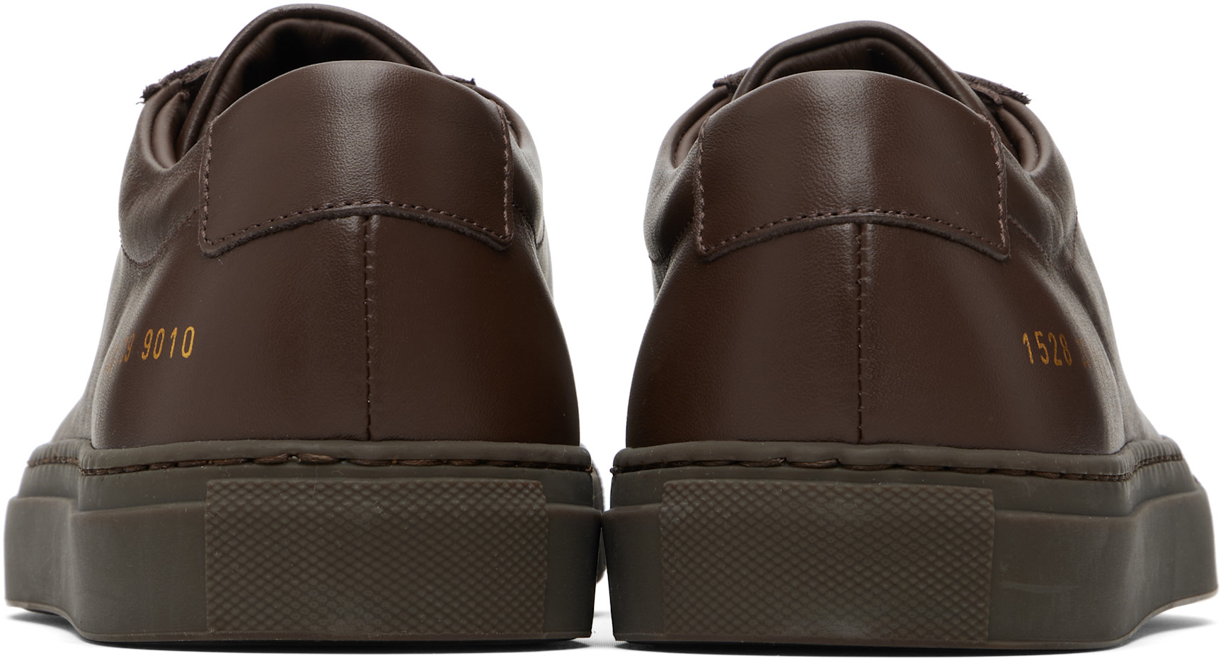 Common Projects: Brown Original Achilles Low Sneakers | SSENSE Canada