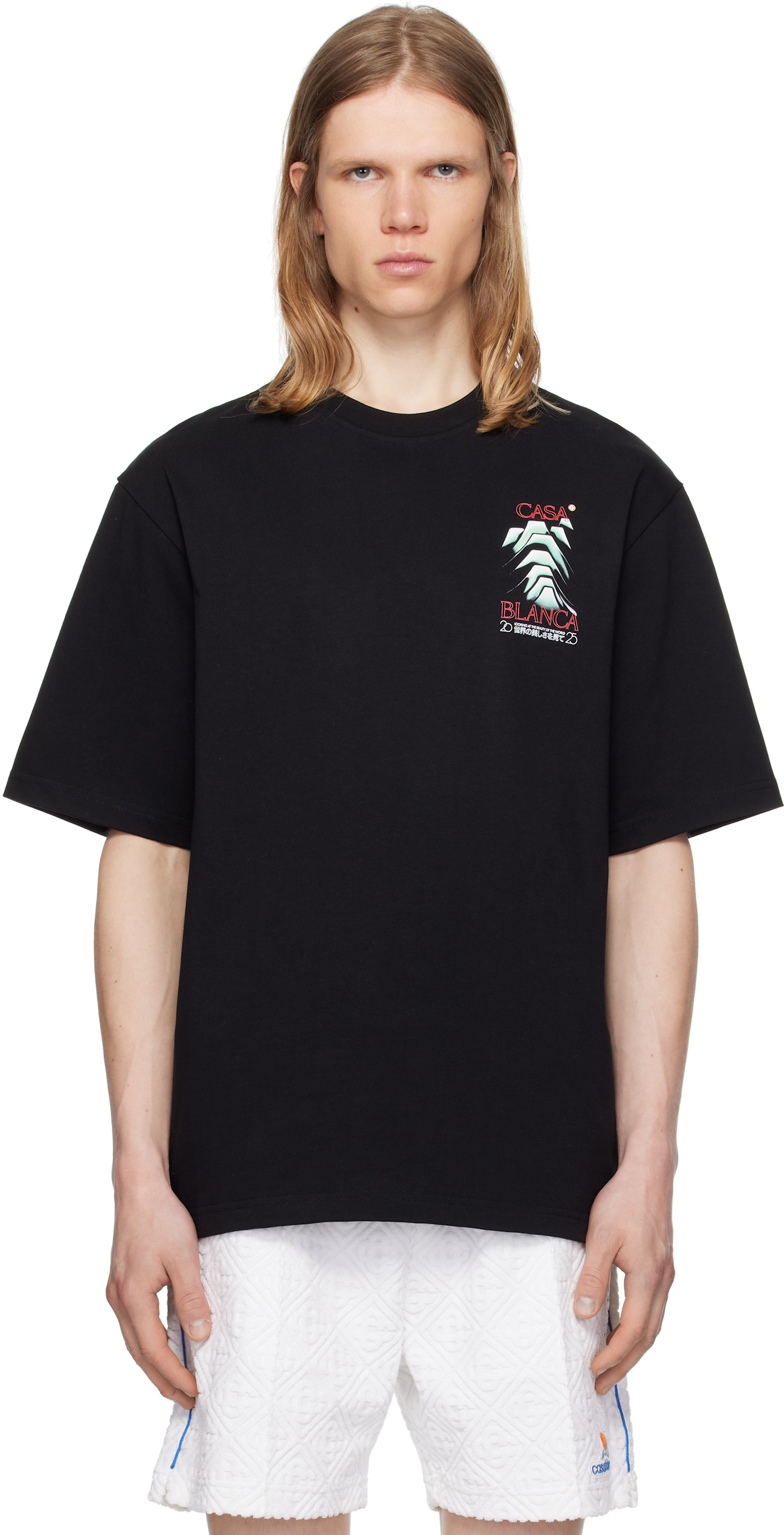 Casablanca: Black Frosty Mountain T-shirt | SSENSE
