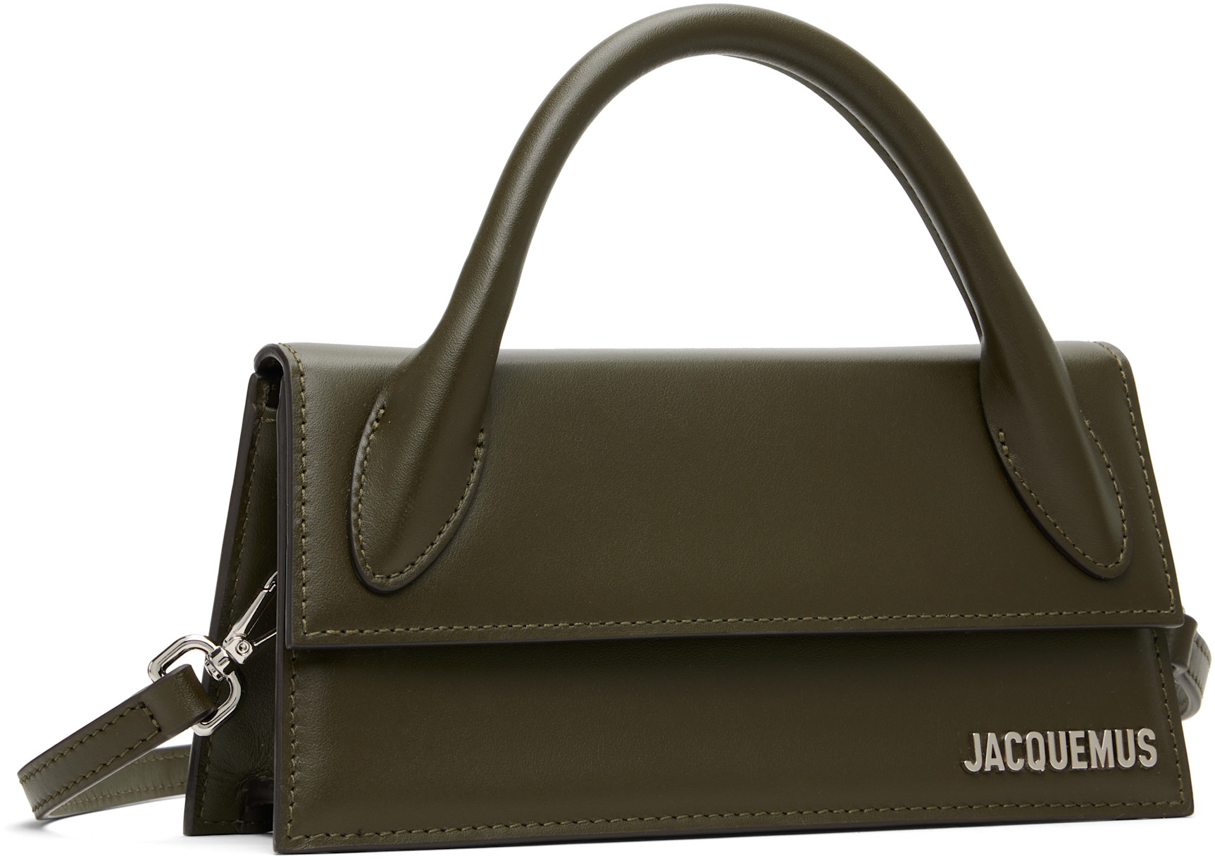 JACQUEMUS: Green 'The long Chiquito' Bag | SSENSE