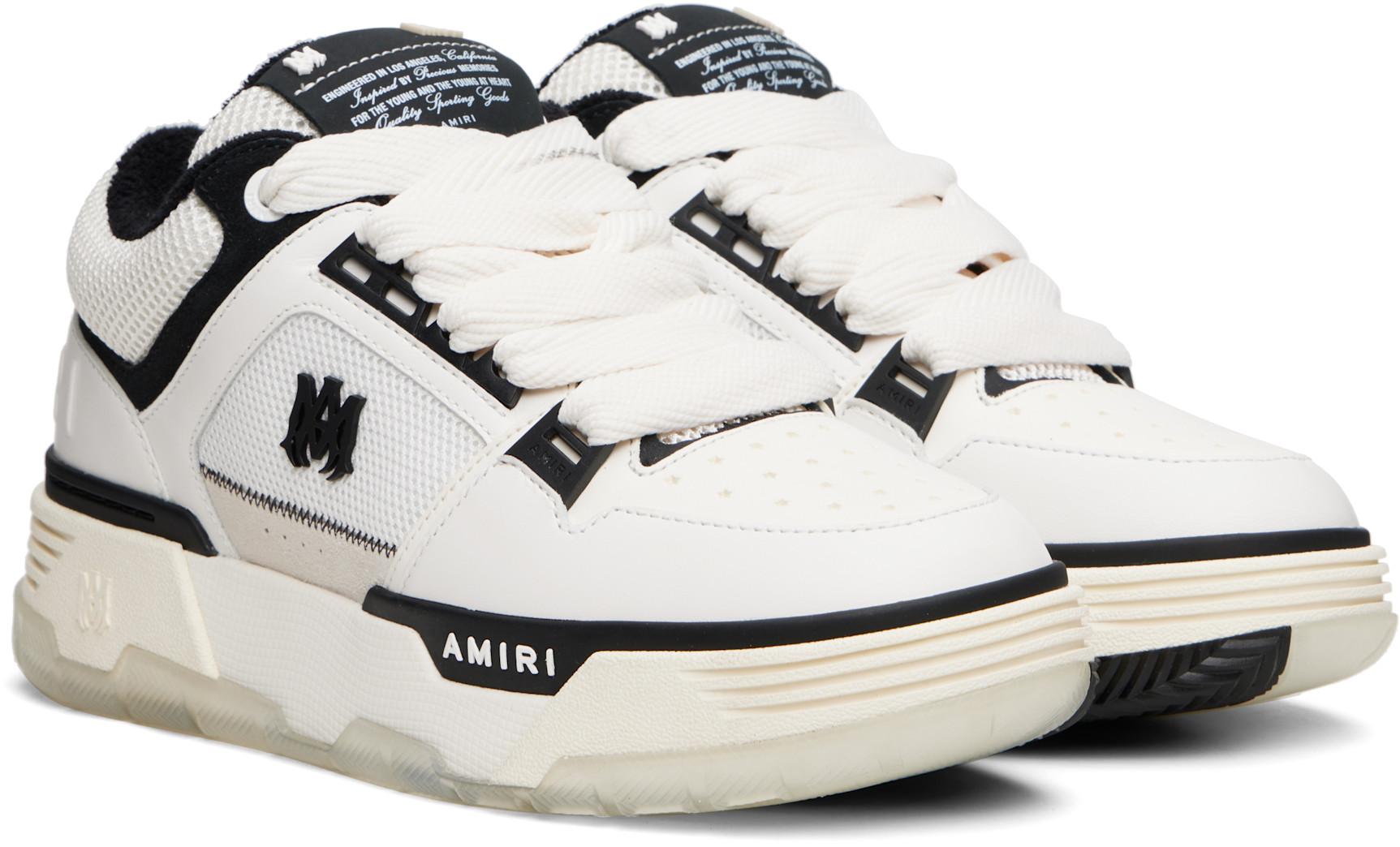 AMIRI: ホワイト＆ブラック MA-1 スニーカー | SSENSE 日本