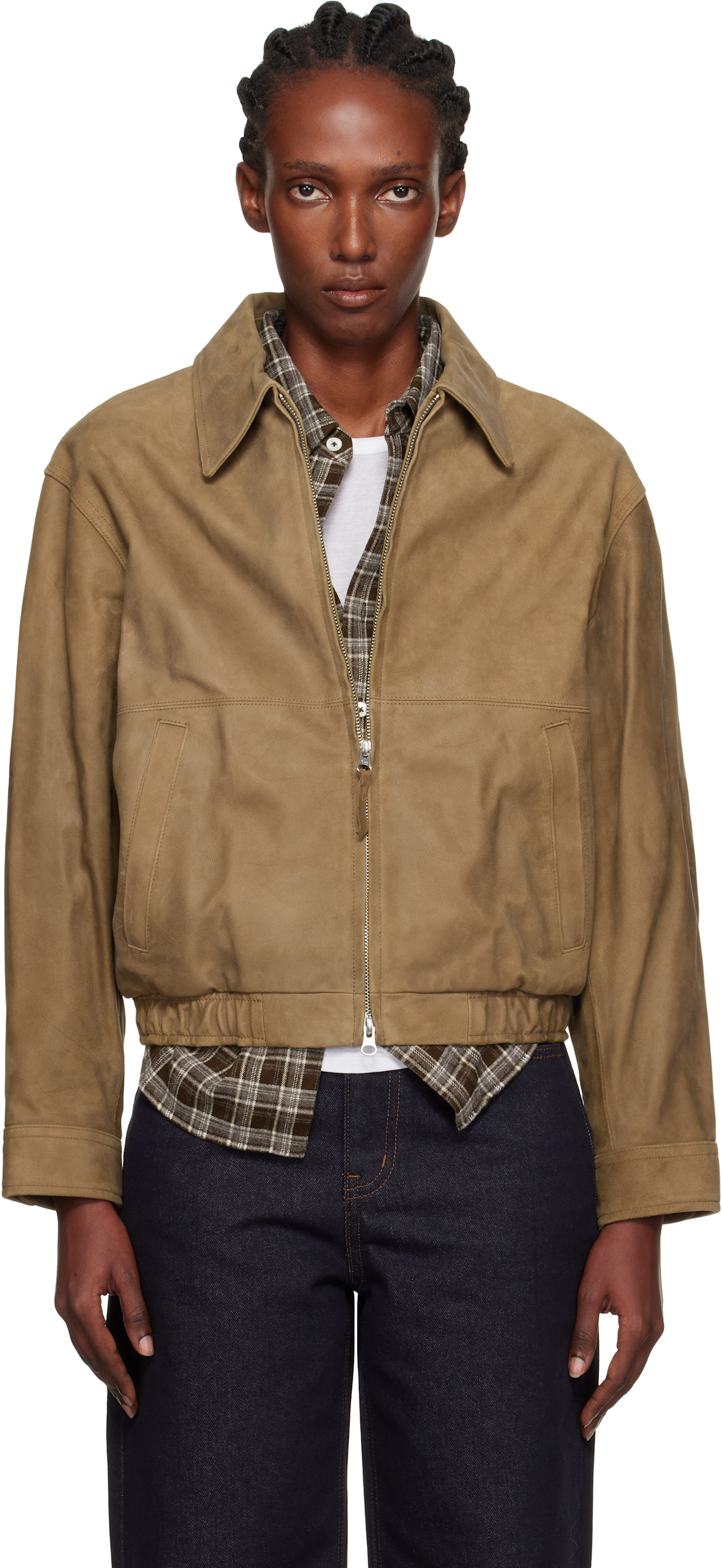 DUNST
Khaki Drizzler Suede Jacket