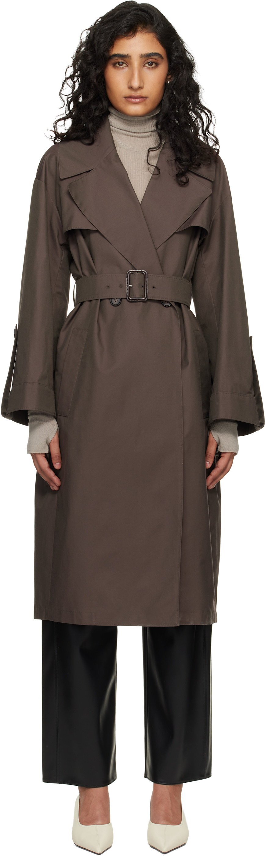 Max Mara Brown Mtcamour Trench Coat