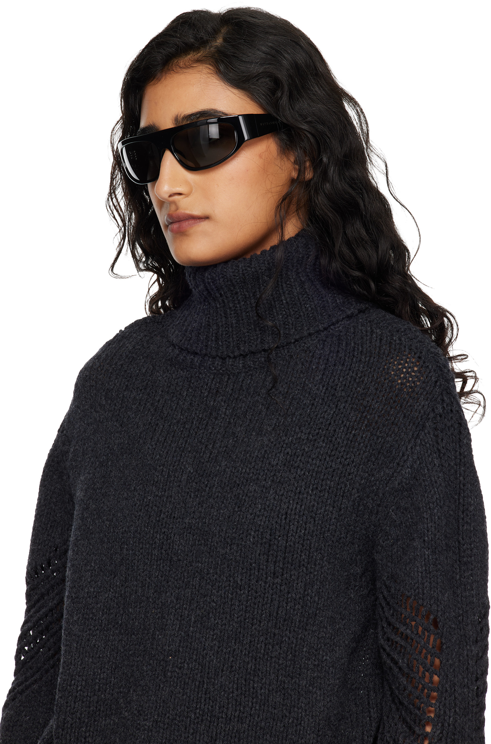 MM6 Maison Margiela: Black 1 Sunglasses | SSENSE Canada