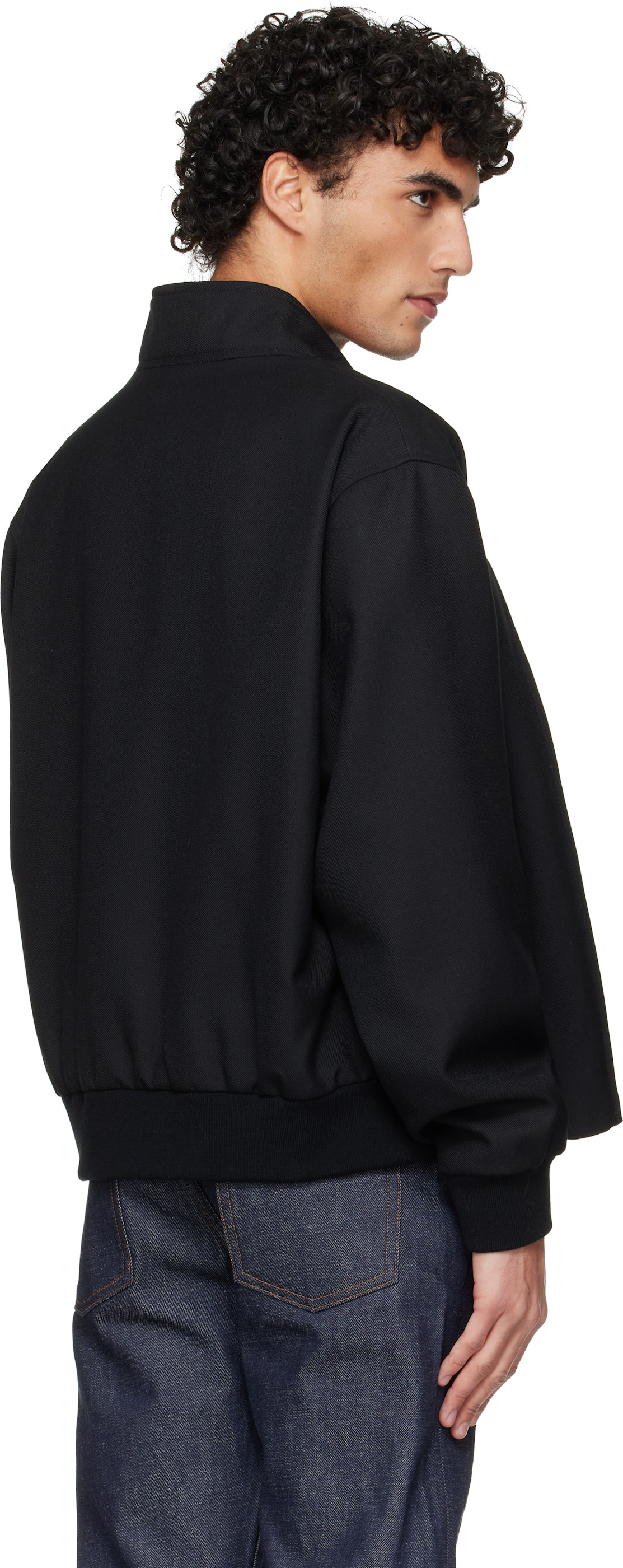 A.P.C.: Black Zipped Jacket | SSENSE