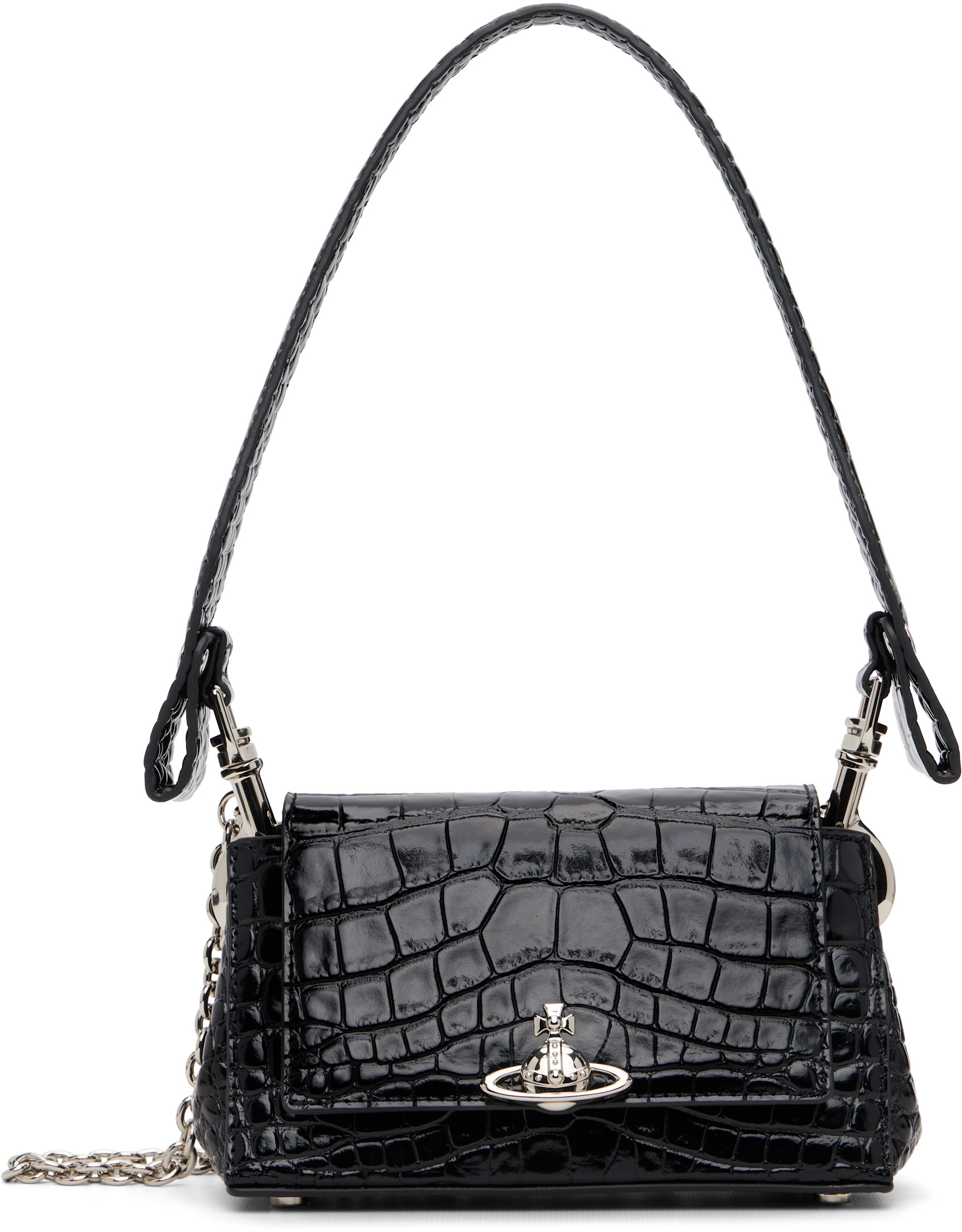 Vivienne Westwood バッグ Vivienne Westwood: Black Hazel Small Bag | SSENSE Austria