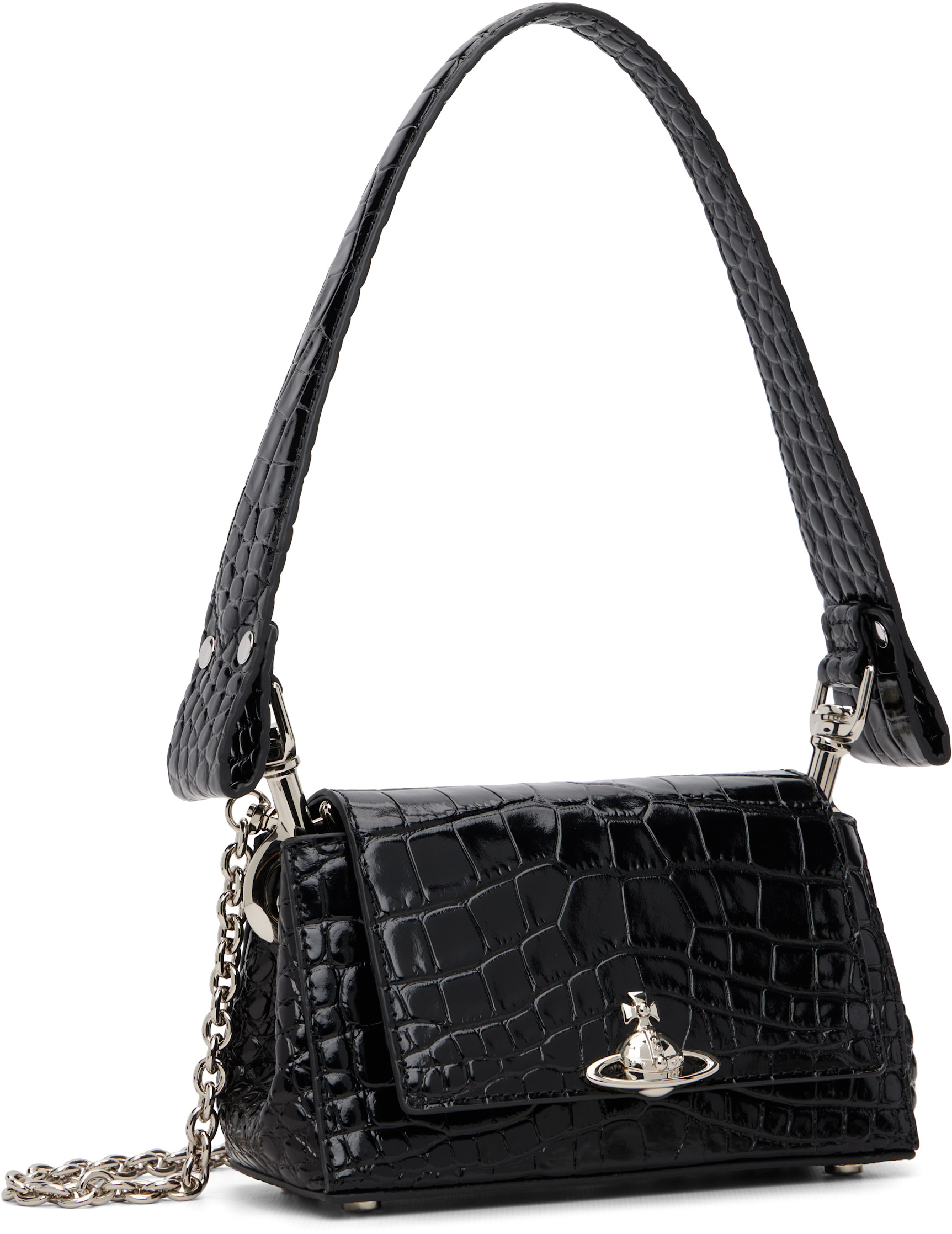 Vivienne Westwood: Black Hazel Small Bag | SSENSE China