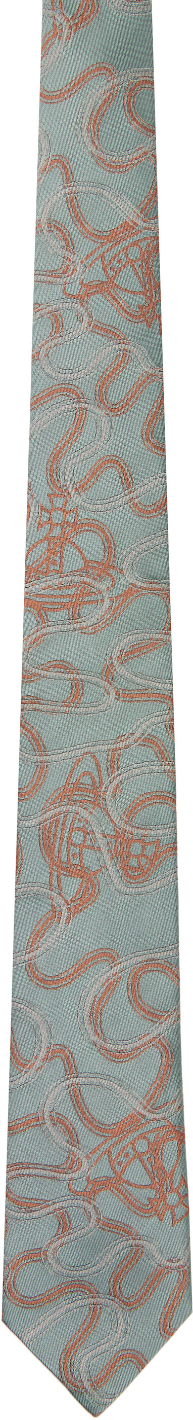 Vivienne Westwood: Green & Orange 7cm Tie | SSENSE