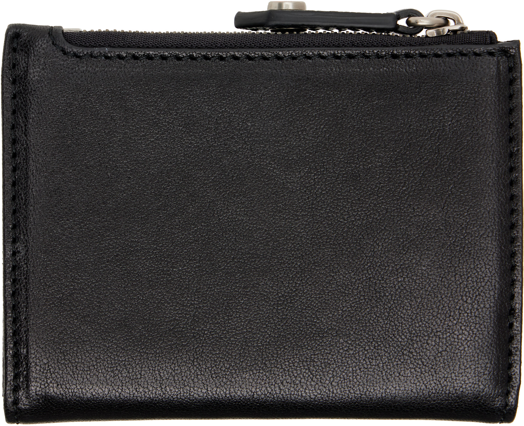 Vivienne Westwood: Black Slim Flap Card Holder | SSENSE