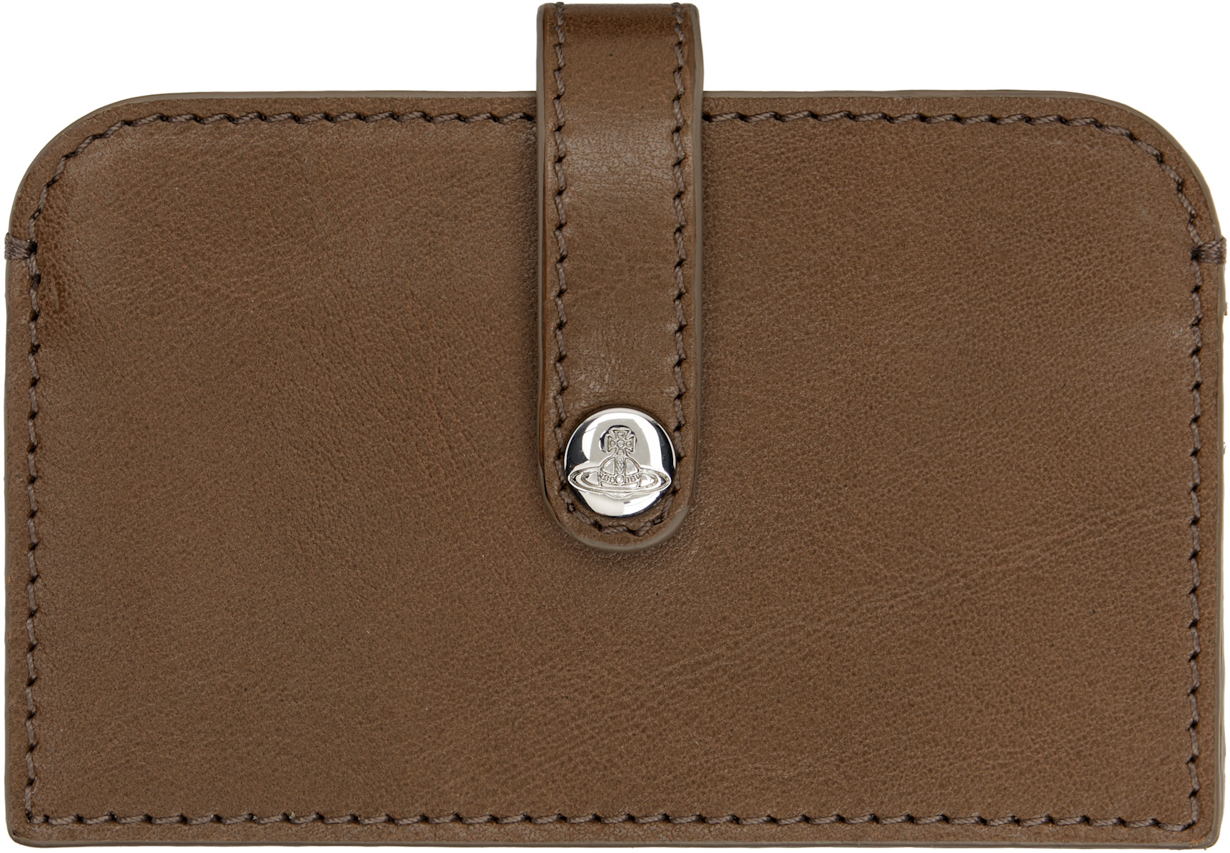 Vivienne Westwood: Brown Accordion Card Holder | SSENSE