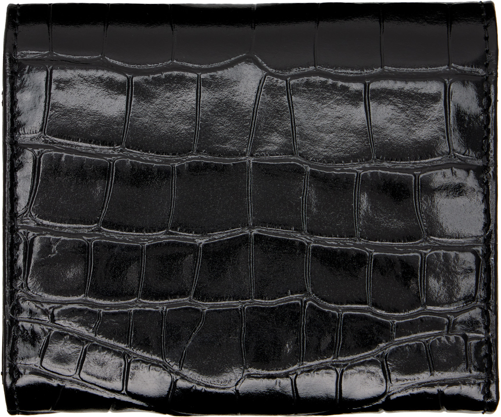 Vivienne Westwood: Black Orb Clasp Wallet | SSENSE