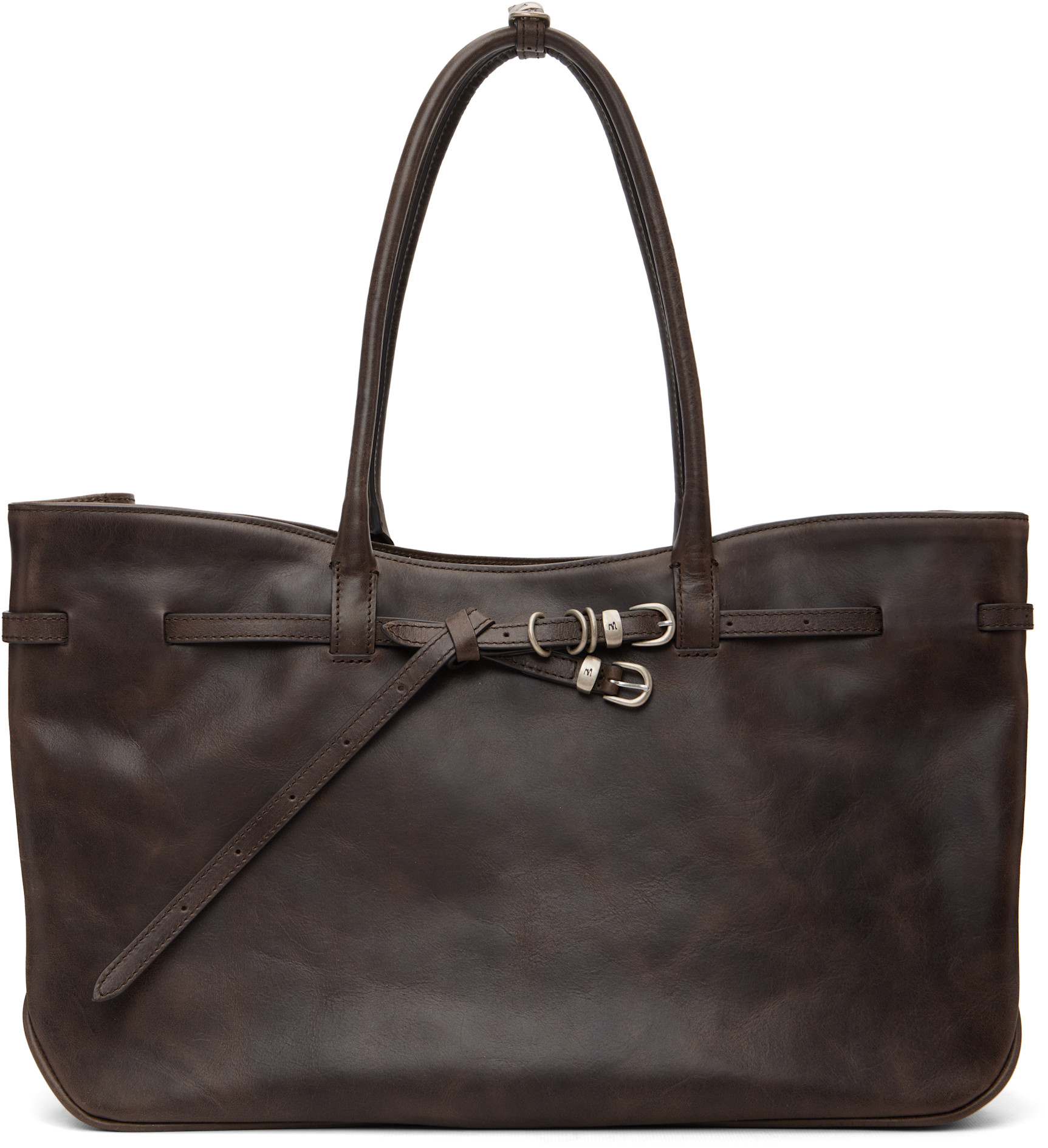 ee イー　GRANDMA TOTE MARGESHERWOOD: Brown Grandma Used Large Tote | SSENSE Canada