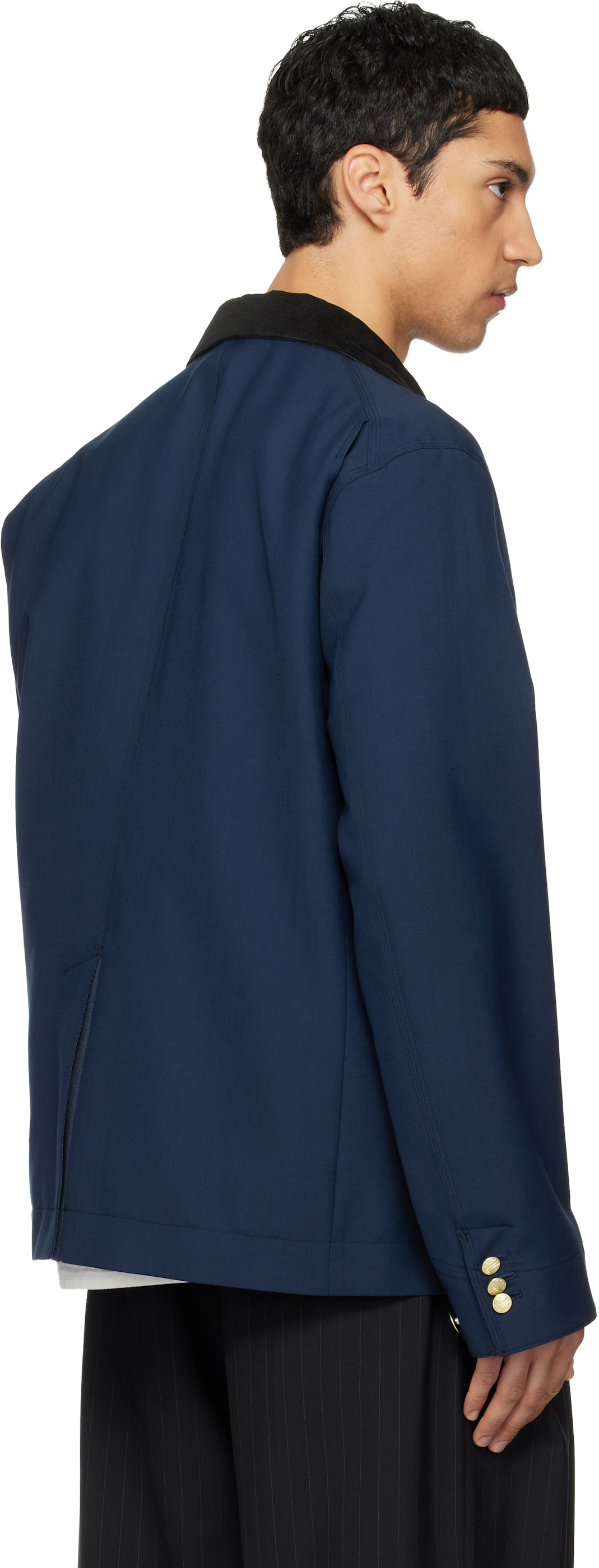 sacai: ネイビー Carhartt WIPエディション Suiting & Duck テーラード