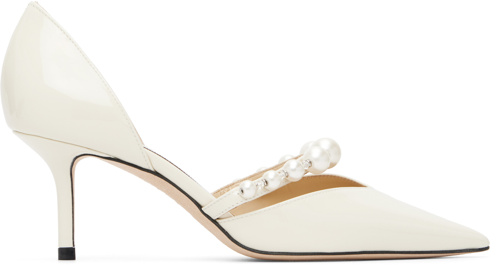 Aurelie セット 5点 Jimmy Choo: オフホワイト Aurelie 65 ヒール | SSENSE 日本