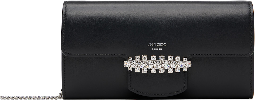 Jimmy Choo Bing ウォレットチェーン ブラック