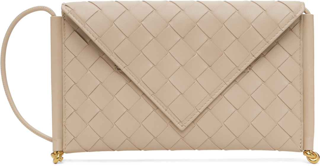 Bottega Veneta ベージュ Solstice スマホショルダー