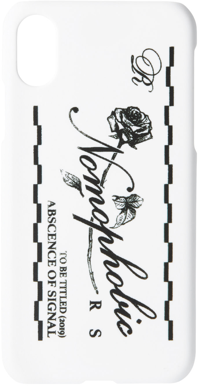Raf Simons - White Logo iPhone X Case