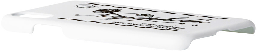 Raf Simons - Étui pour iPhone X à logo blanc