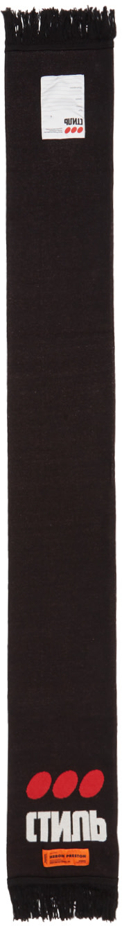 Heron Preston - Foulard noir 'Style' Dots