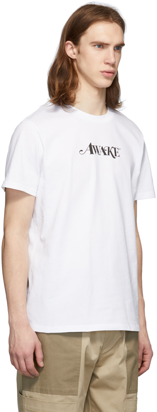 Moncler Genius: 2 Moncler 1952 White Awake NY Edition Logo T-Shirt