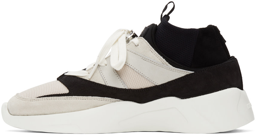 Fear of God ESSENTIALS - Black & Beige Sock Runner Sneakers