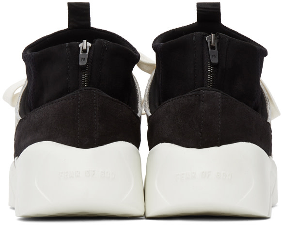 Fear of God ESSENTIALS - Black & Beige Sock Runner Sneakers