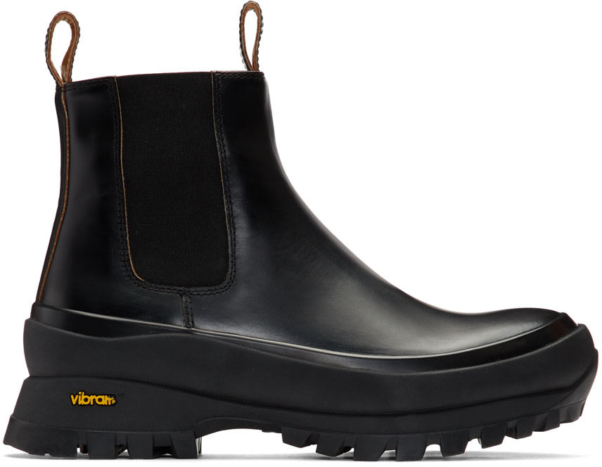 Jil Sander - Bottes noires Rubber Sole