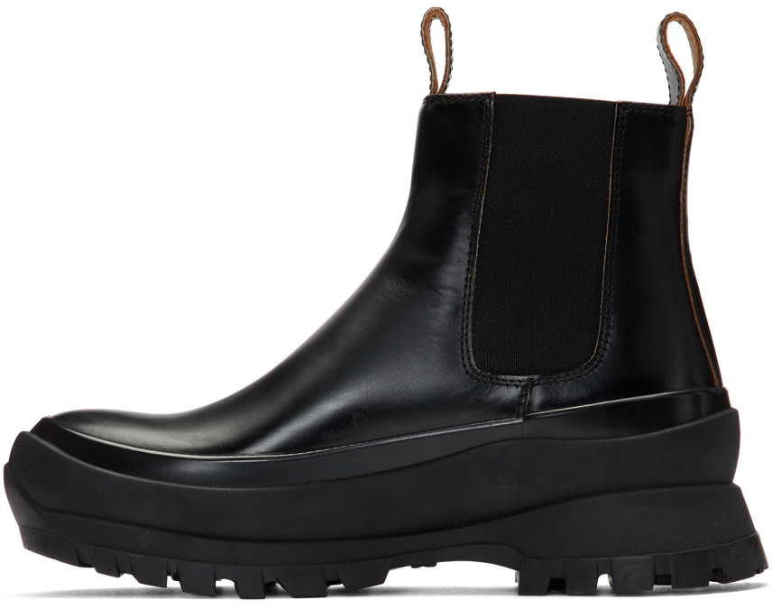 Jil Sander - Bottes noires Rubber Sole
