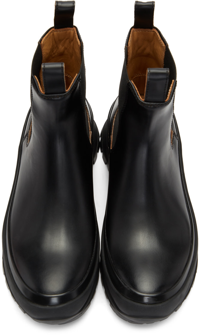 Jil Sander - Bottes noires Rubber Sole