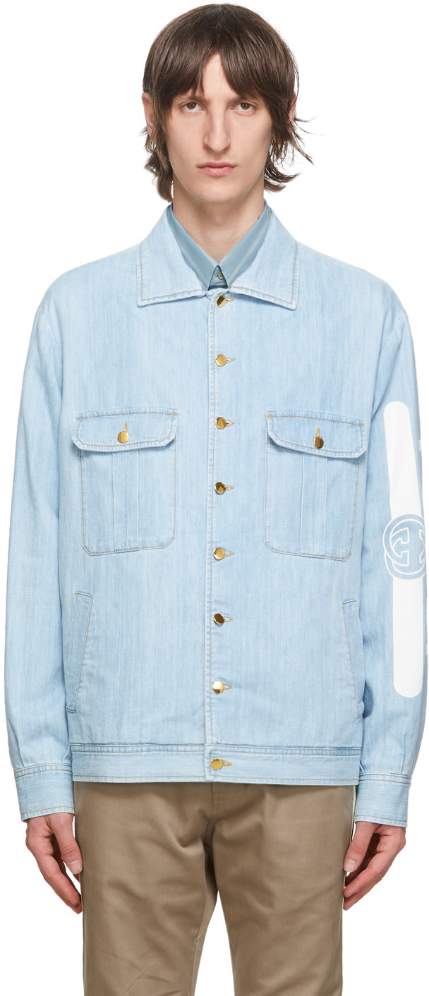 Gucci - Blue Denim Vintage Logo Jacket