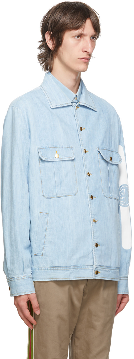 Gucci - Blue Denim Vintage Logo Jacket