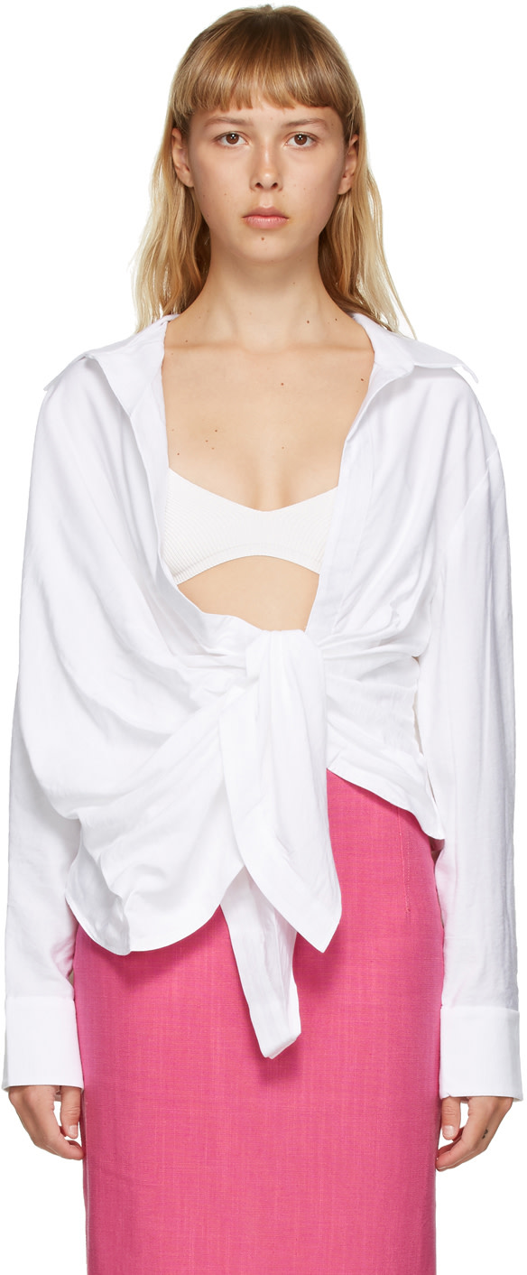 JACQUEMUS - Chemise Bahia blanche