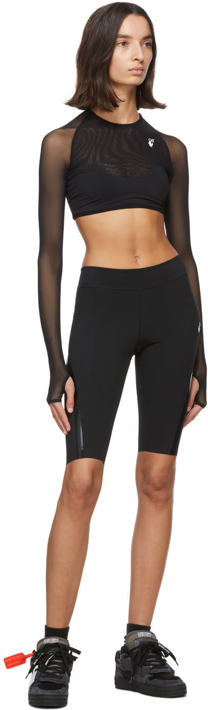 Off-White - Short cuissard noir Athleisure